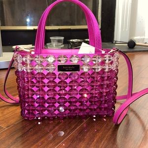 Kate Spade - Sam Icon Candy Beaded Satin Small Tote
